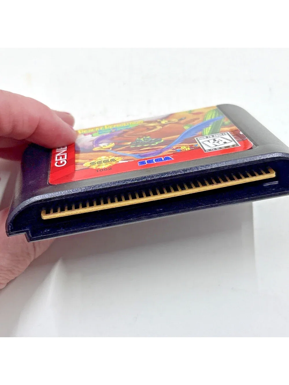 Desert Demolition Road Runner and Wile E. Coyote Sega Genesis Cartridge + Manual